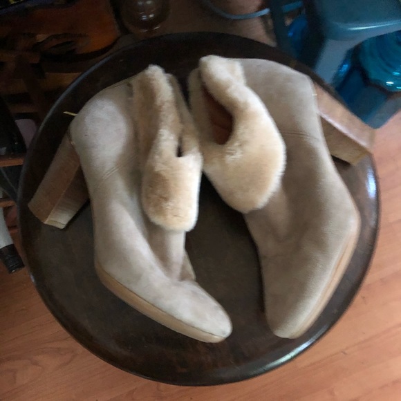 Anthropologie Strena Germacario Fur Trim Booties 🥳HOST PICK🥳 - Picture 6 of 11